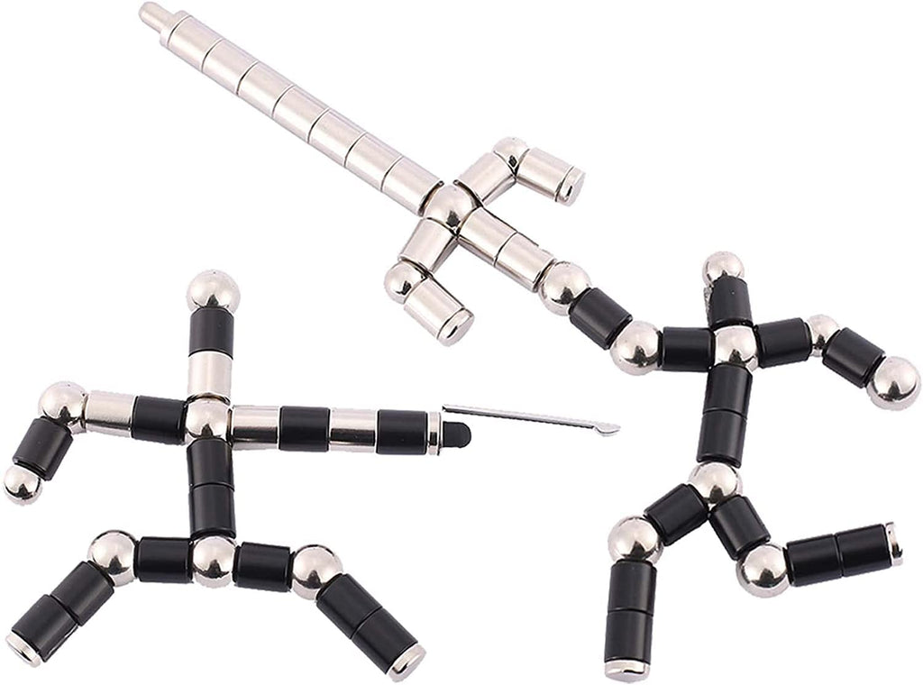 WQWQUU Magnetic Fidget Pen – Deformable Stress Relief Toy in Big Black