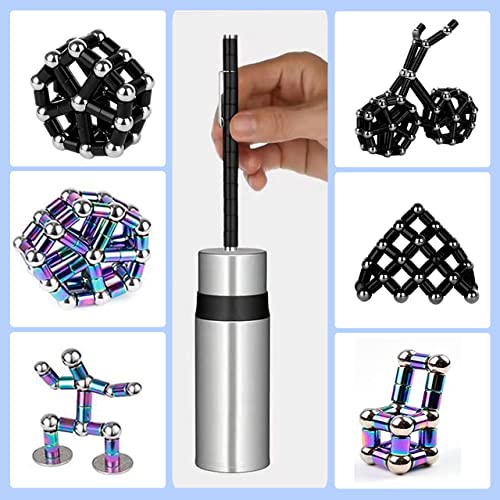 WQWQUU Magnetic Fidget Pen – Deformable Stress Relief Toy in Big Black