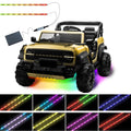 WUYXPG LED Strip Lights for Power Wheels - 50cm Waterproof Underbody Lights for Kids Ride-On Cars, Black Wires