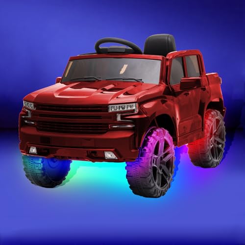 WUYXPG LED Strip Lights for Power Wheels - 50cm Waterproof Underbody Lights for Kids Ride-On Cars, Black Wires