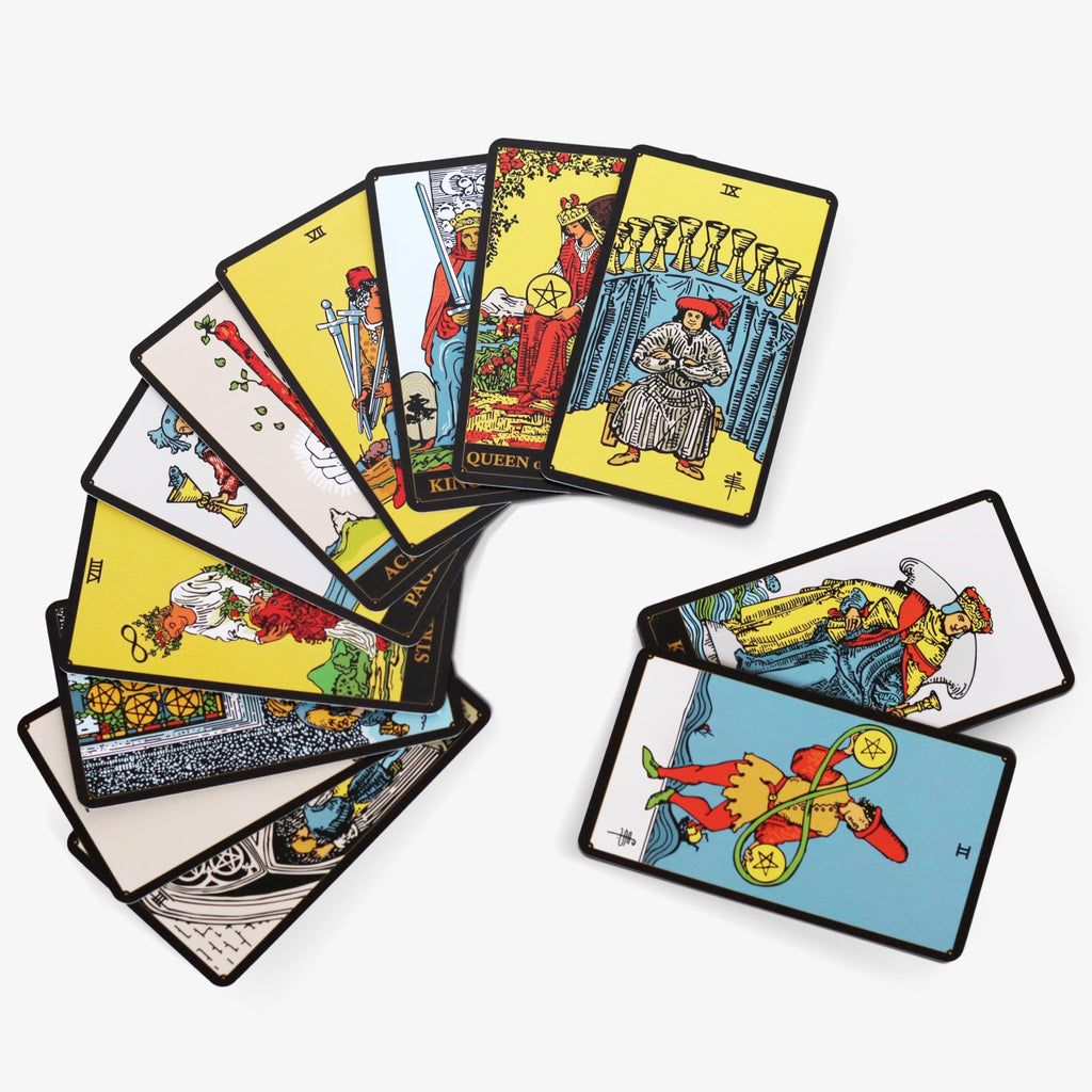 Wyspell Classic Tarot Cards for Beginners - Dark Deck with 400 GSM Cardstock and 100-Page Guide
