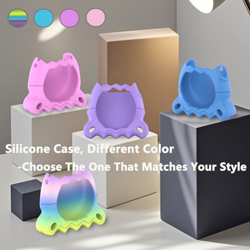 XEGIMOR Silicone Case for Tamagotchi Paradise - Purple with Button Cap, Screen Protector & Lanyard