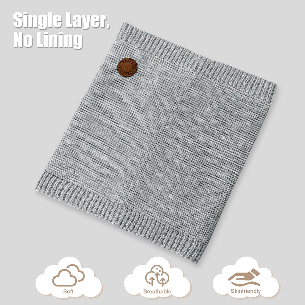 XIAOHAWANG Baby Winter Scarf – Soft Thick Knit Toddler Neckerchief for Boys & Girls (7 Months–7 Years)
