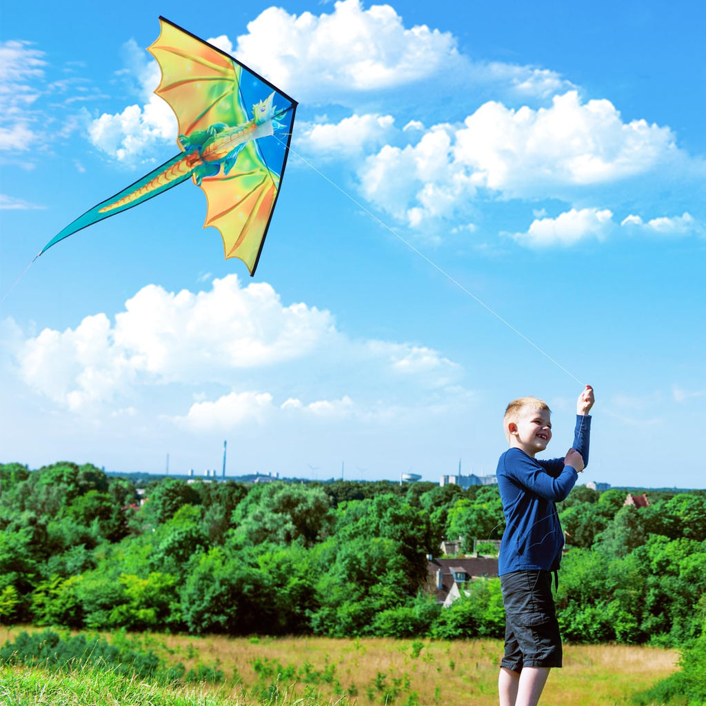 Xida Dragon Kite 55x61 Inch – Easy to Fly for Beginners, Kids, and Adults
