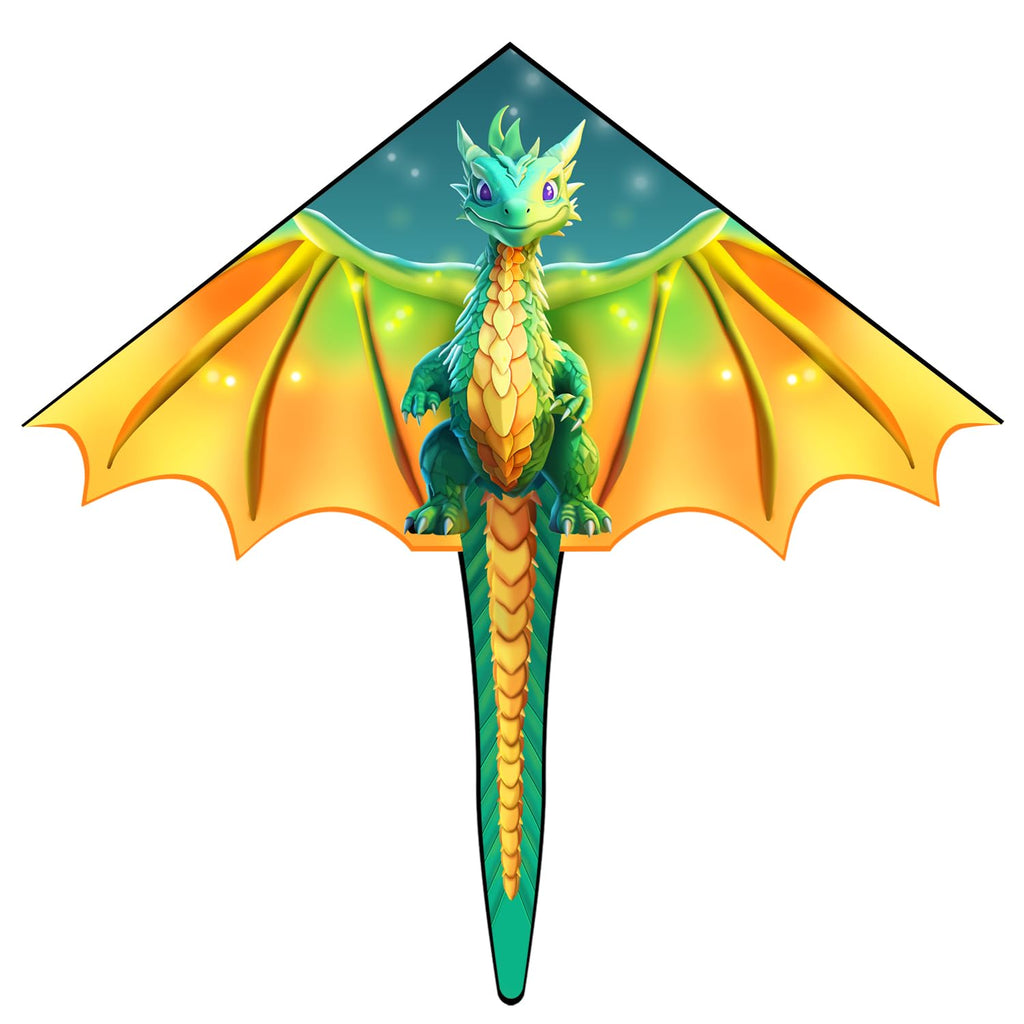 Xida Dragon Kite 55x61 Inch – Easy to Fly for Beginners, Kids, and Adults