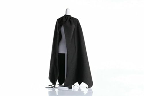 Ximitoy 1/12 Scale Black Cloth Cloak for 6-Inch Action Figures (No Wire Version, B Type)