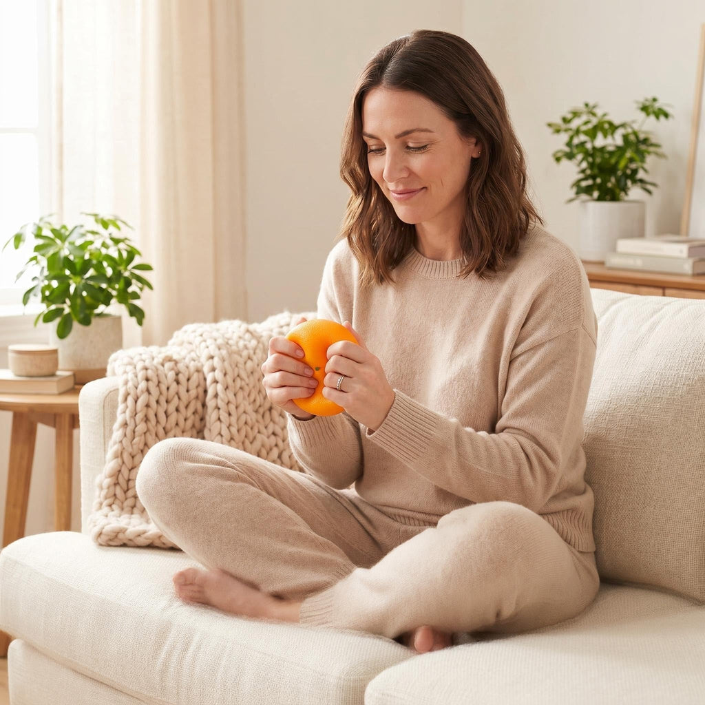 Xinbalove Orange Squishy Fidget Toy: Fast Rebound Stress Relief Fruit Squeeze Balls (10 Styles)