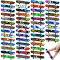 XIPEGPA 100-Pack Mini Finger Skateboards – Plastic Toy Skateboards for Party Favors and Tricks