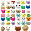 XIPEGPA 40-Piece Mini Animal Plush Toy Set - Assorted Stuffed Animals Keychains for Party Favors, Easter Eggs, Classroom Prizes