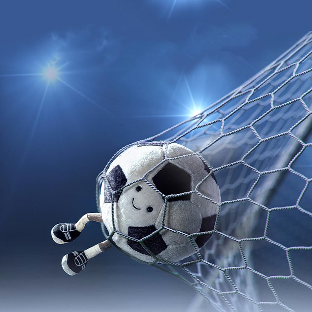 XIYUAN 13.7-Inch Football Plush Toy – Soft Stuffed American Soccer Doll with Feet, Cute Decorative Pillow for Kids