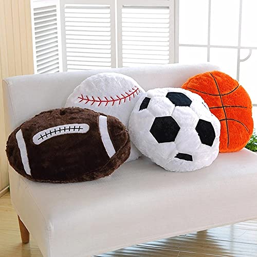 XIYUAN 14-Inch Football Plush Pillow – Soft Stuffed Toy for Kids, Sports Room Decor, and Pet Companion
