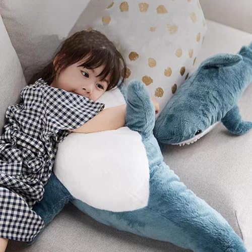 XIYUAN 23.6 Inch Large Shark Plush Stuffed Animal Toy - Soft Cushion & Pillow for Kids and Adults