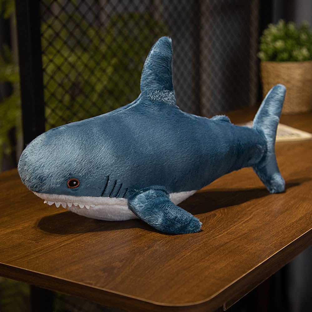 XIYUAN 23.6 Inch Large Shark Plush Stuffed Animal Toy - Soft Cushion & Pillow for Kids and Adults