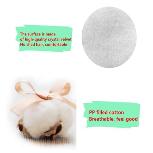 XIZHI 14-Inch Volleyball Plush Pillow - Soft Stuffed Toy for Kids, Machine Washable, White