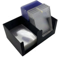 XJPONGC Card Care Lite Black Stackable Toploader Dispenser & Card Storage Box with Penny Sleeve Holder