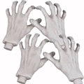 XONOR Halloween Skeleton Hands – Realistic Life-Size Severed Fake Plastic Hands, 2 Pairs