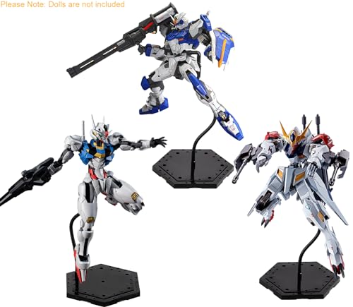 XyviLokit Hobby Action Base Model Stand for 1/144 Gundam and 6-Inch Figures – Screwless Assembly with Adjustable Metal Arm