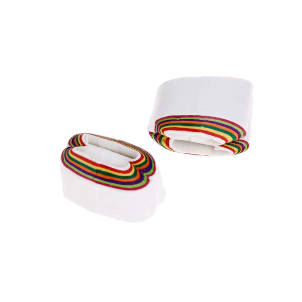 Yahpetes Mouth Coils - 12 Pack Multicolored Paper Streamers for Stage Magic Tricks