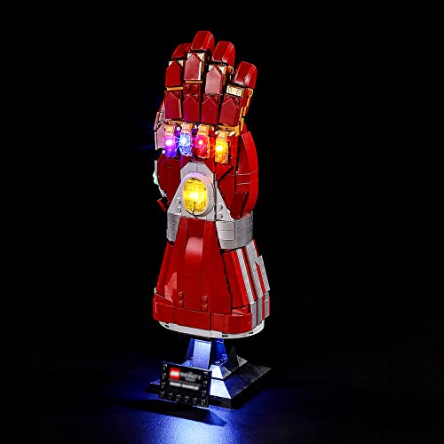 YEABRICKS LED Light Kit for LEGO 76223 Nano Gauntlet - Not Including LEGO Set