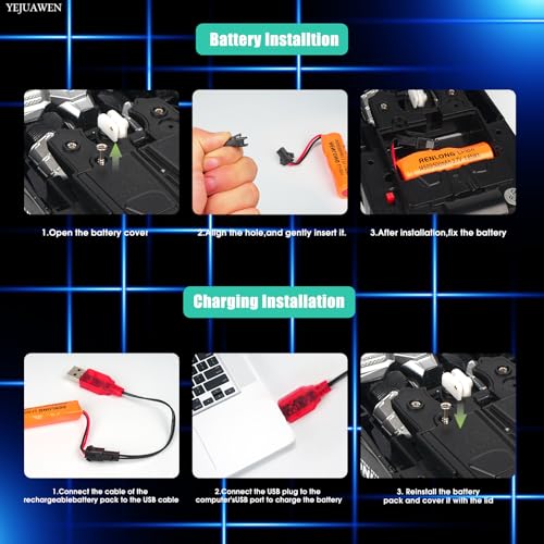 YEJUAWEN EN02 2.4GHz Gesture Control Transforming RC Car – Spider Robot & Race Car, 360° Rotation, Glow-in-the-Dark, for Kids 3-12