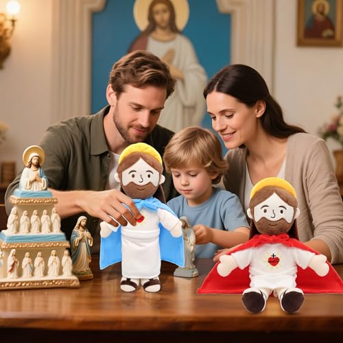 Yelakey Jesus Plush Doll 13 Inch - Soft Stuffed Religious Toy for Kids