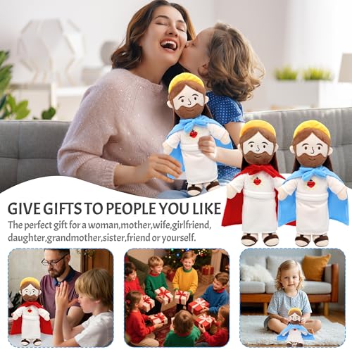 Yelakey Jesus Plush Doll 13 Inch - Soft Stuffed Religious Toy for Kids