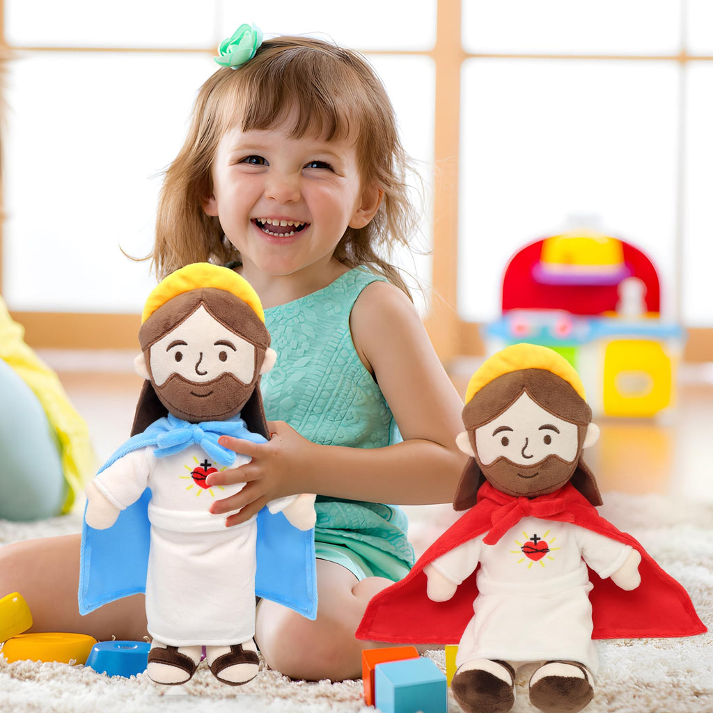Yelakey Jesus Plush Doll 13 Inch - Soft Stuffed Religious Toy for Kids