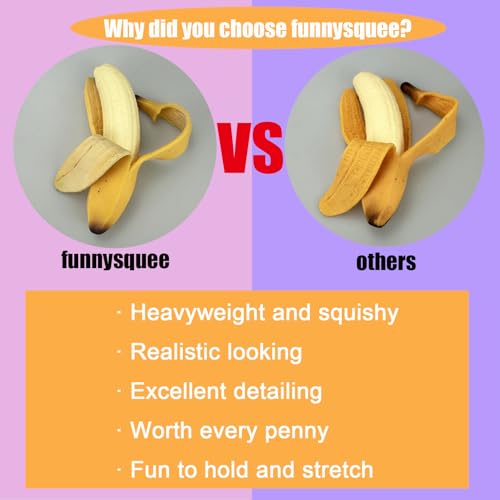 Yellow Banana Squishy Stress Relief Toy – Soft, Scented, Cute Gift for Kids and Adults