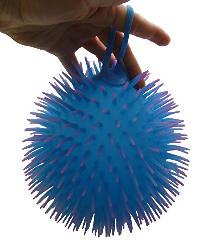 Yellow Jumbo 9-Inch Knobby Puffer Sensory Ball by Curious Minds Busy Bags