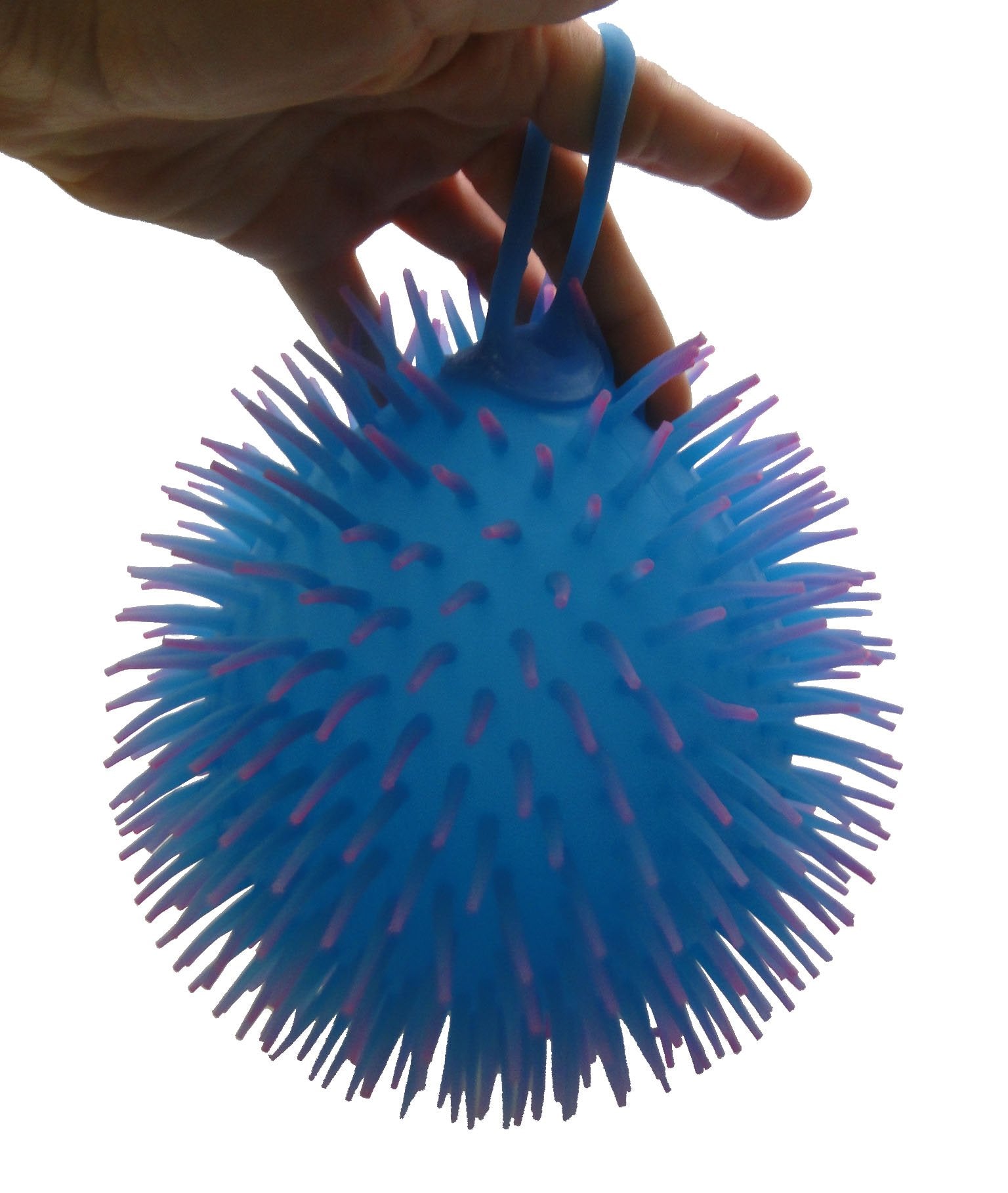 Yellow Jumbo 9-Inch Knobby Puffer Sensory Ball by Curious Minds Busy Bags