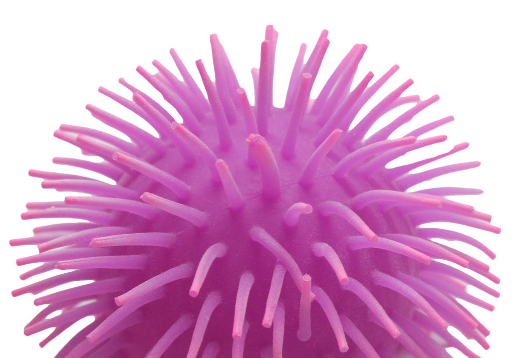 Yellow Jumbo 9-Inch Knobby Puffer Sensory Ball by Curious Minds Busy Bags
