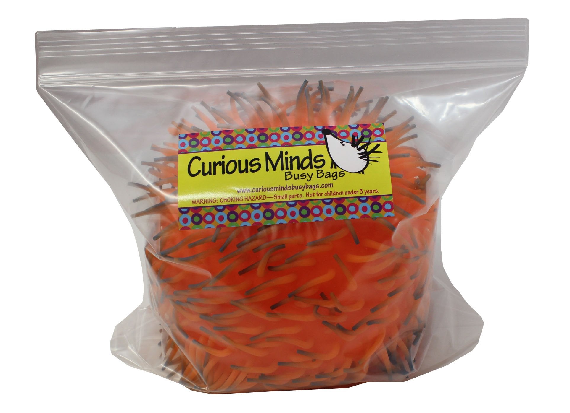 Yellow Jumbo 9-Inch Knobby Puffer Sensory Ball by Curious Minds Busy Bags