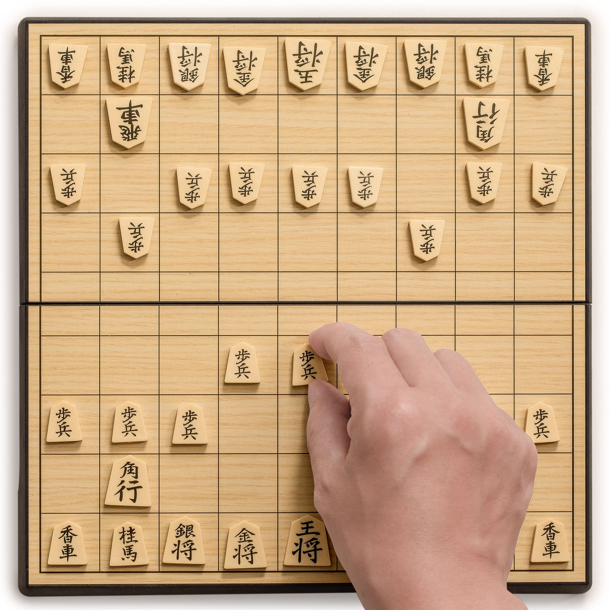 Yellow Mountain Imports Magnetic Shogi Set – 9.6-Inch Travel Japanese Chess Game with 40 Pieces