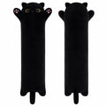 Yeqivo 19.6 Inch Black Cat Plush Body Pillow – Soft Long Stuffed Animal Toy, Kawaii Kitten Plushie for Kids and Adults