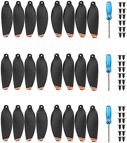 YETEETH 24-Pack Orange Propellers for DJI Mini 2/SE/Mini 4K – Low-Noise Quick-Release Replacement Blades
