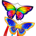 YFAFENGS Double Kite Set: Butterfly & Skull Kites for Kids and Adults, Easy to Fly and Portable