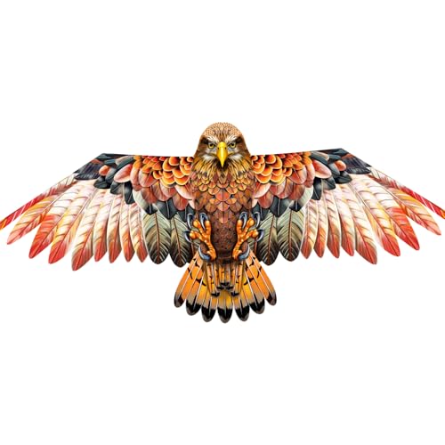 YFAFENGS Giant Red Eagle Kite – Durable Outdoor Kite for Adults and Kids, Easy to Fly at Beach or Park