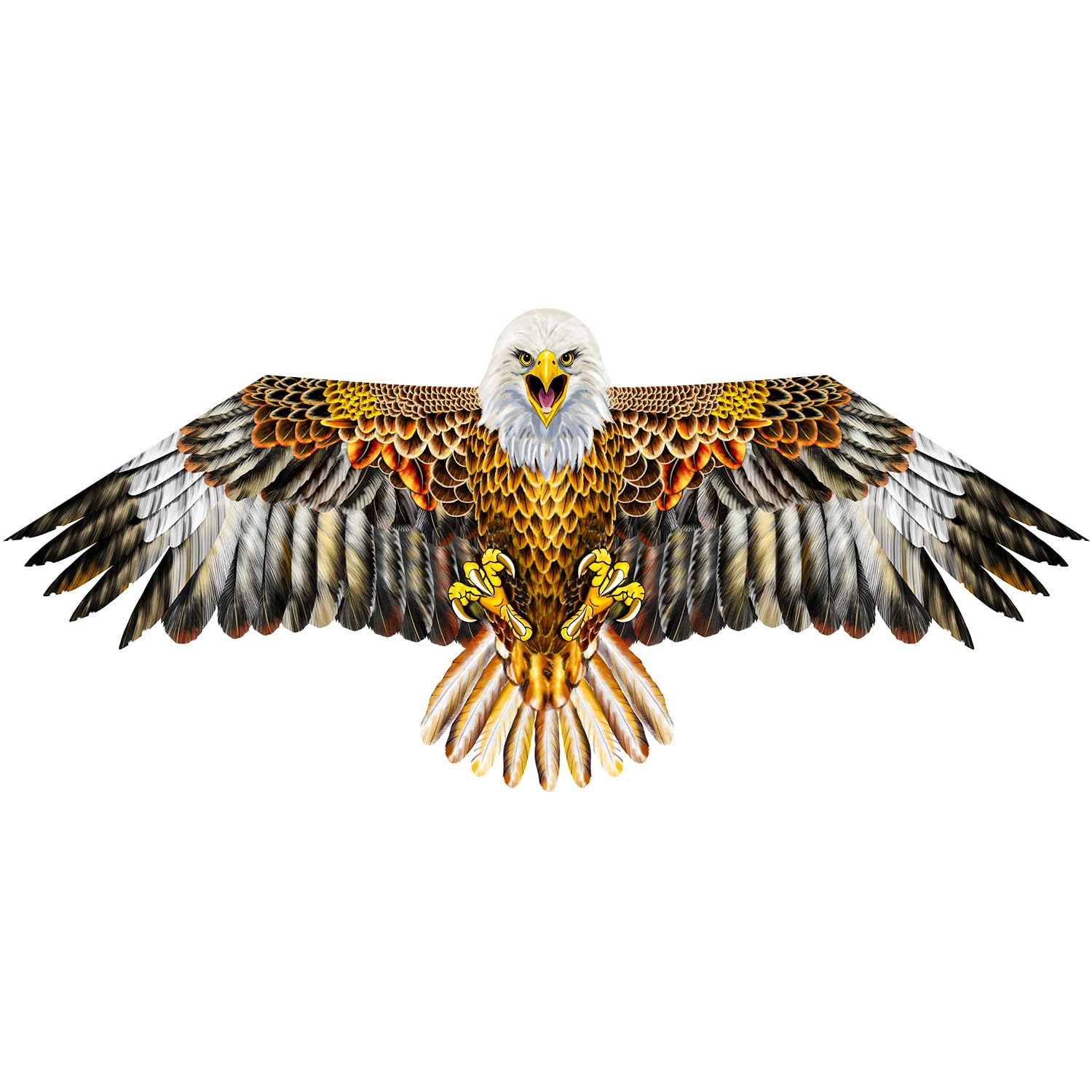 YFAFENGS Realistic Bald Eagle Kite – Durable Polyester Kite for Adults & Kids, Easy to Fly at Beach or Park