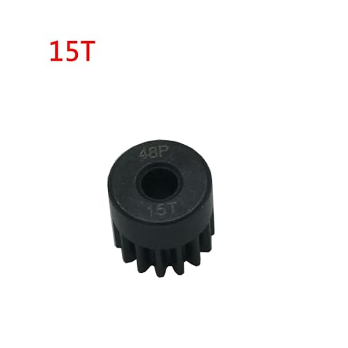 YijiaLink 48P Pinion Gear Set 5-Pack (14T-18T) Steel, 3.175mm Shaft for 1/10 RC Cars