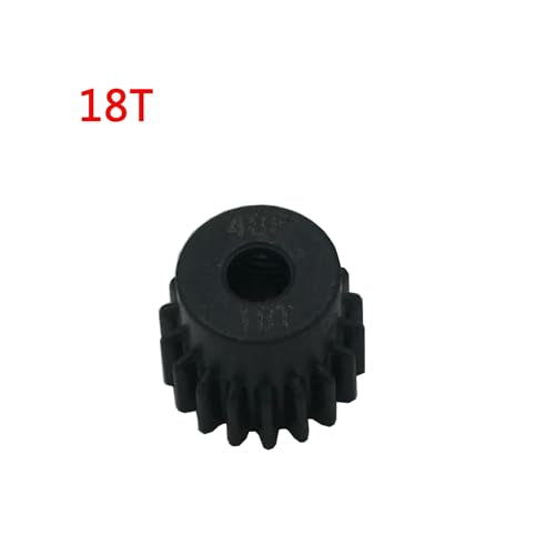 YijiaLink 48P Pinion Gear Set 5-Pack (14T-18T) Steel, 3.175mm Shaft for 1/10 RC Cars