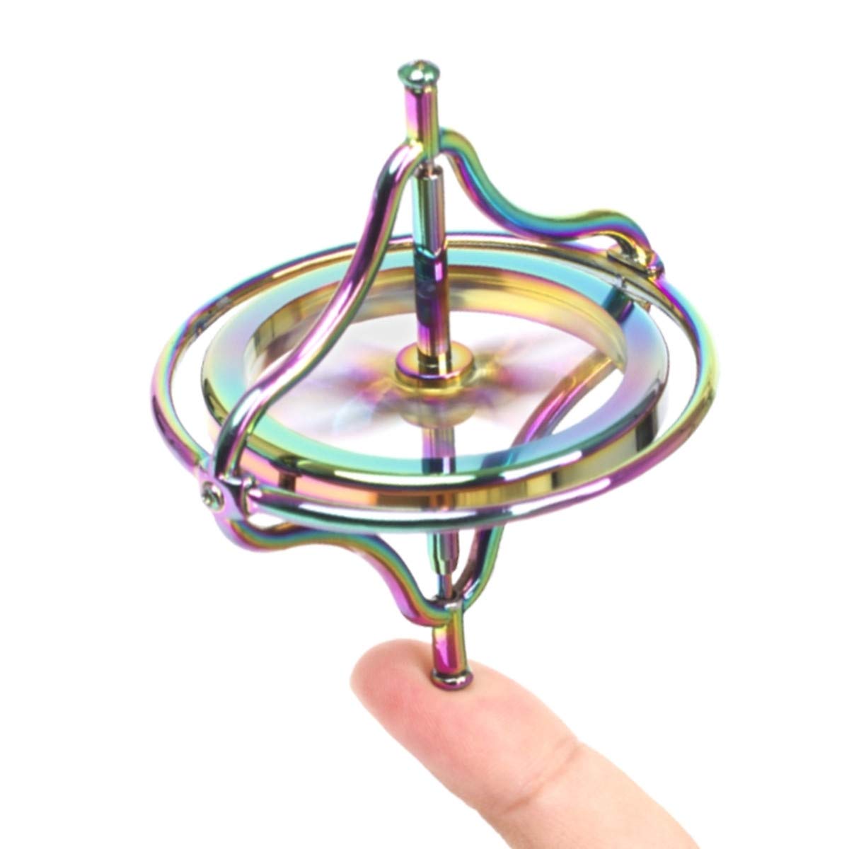 Yiluren Metal Anti-Gravity Gyroscope – Colorful Die-Casting Alloy Spinning Top Toy