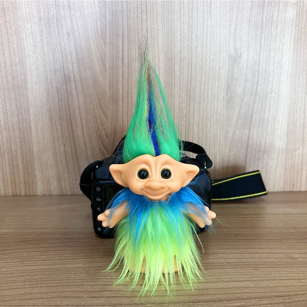 Yintlilocn Retro Vintage Troll Doll – 7.5" Chromatic Collectible for Arts, Crafts & Party Favors