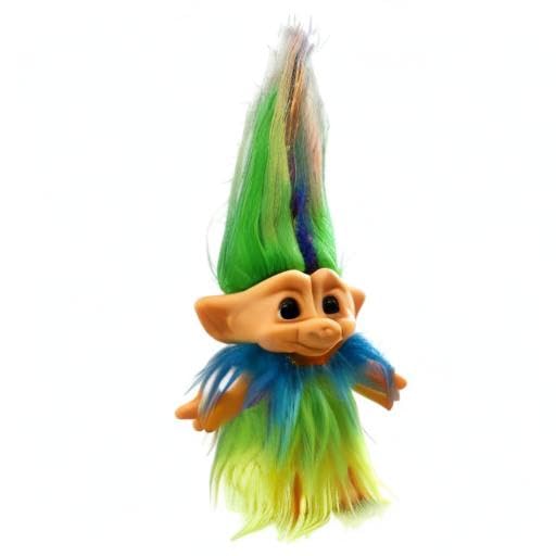 Yintlilocn Retro Vintage Troll Doll – 7.5" Chromatic Collectible for Arts, Crafts & Party Favors