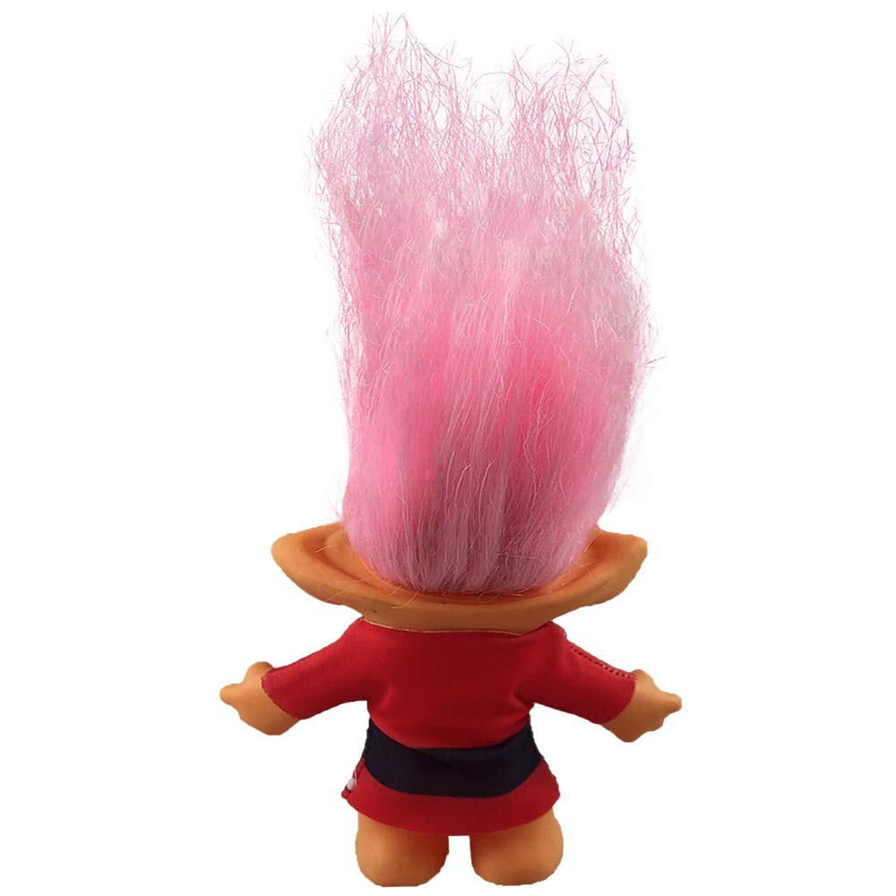 Yintlilocn Vintage Troll Doll - 7.5 Inch Pink Hair Doll for Collections, Party Favors, School Projects