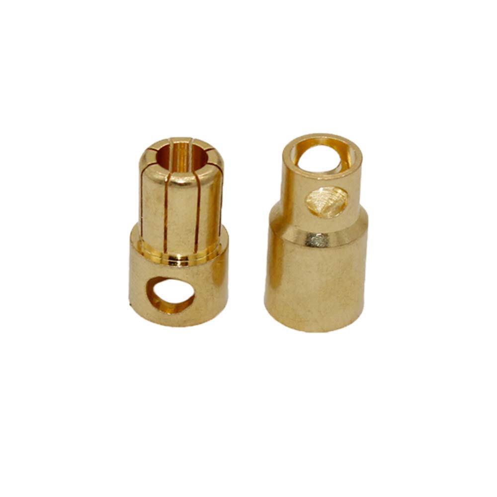 Yiqigou 10 Pairs 8.0mm Gold-Plated Bullet Connectors for RC Batteries and ESC