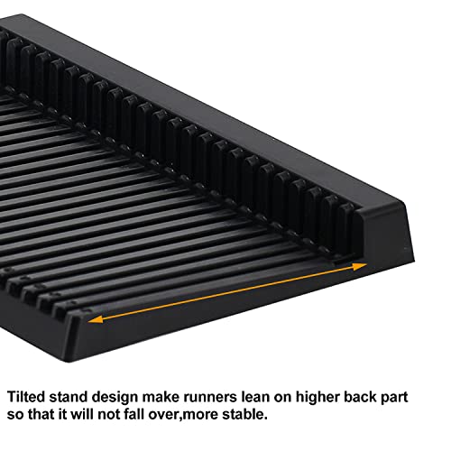 Yocoolfun Black Plastic Sprue Holder Stand for Gundam Model Parts - 25 Slots Organizer Rack