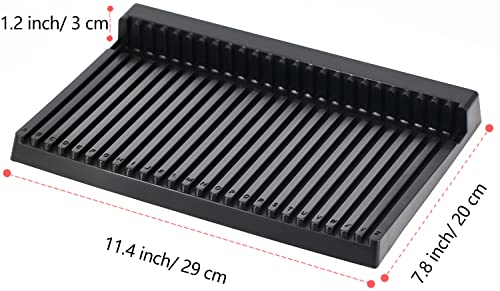 Yocoolfun Black Plastic Sprue Holder Stand for Gundam Model Parts - 25 Slots Organizer Rack