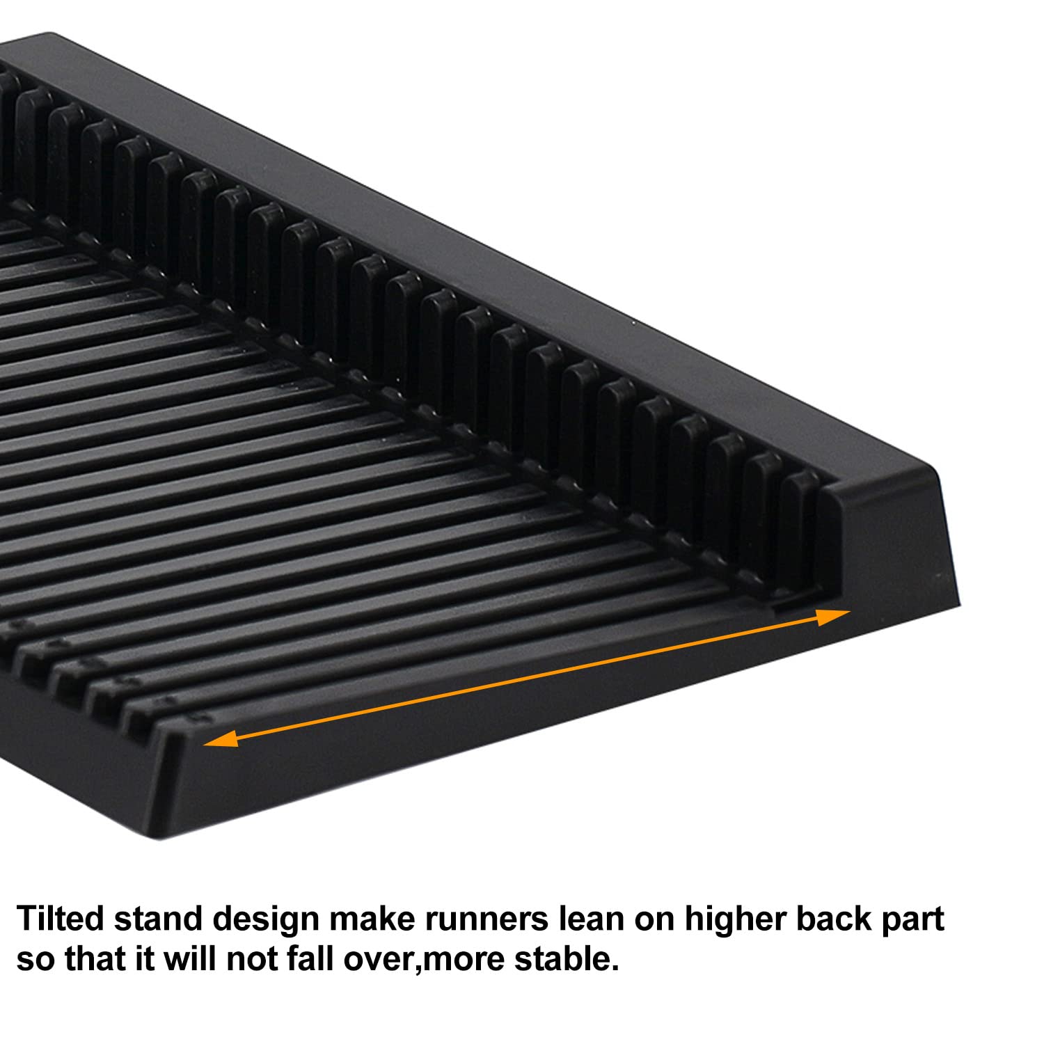 Yocoolfun Black Plastic Sprue Holder Stand for Gundam Model Parts - 25 Slots Organizer Rack