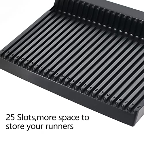 Yocoolfun Black Plastic Sprue Holder Stand for Gundam Model Parts - 25 Slots Organizer Rack