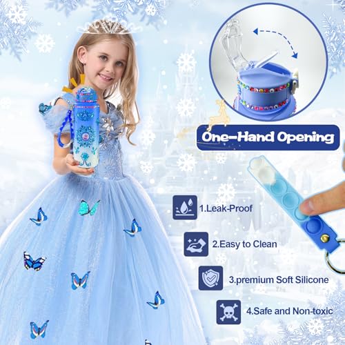 YOFUN Decorate Your Own Frozen Water Bottle Craft Kit for Girls Ages 3-8